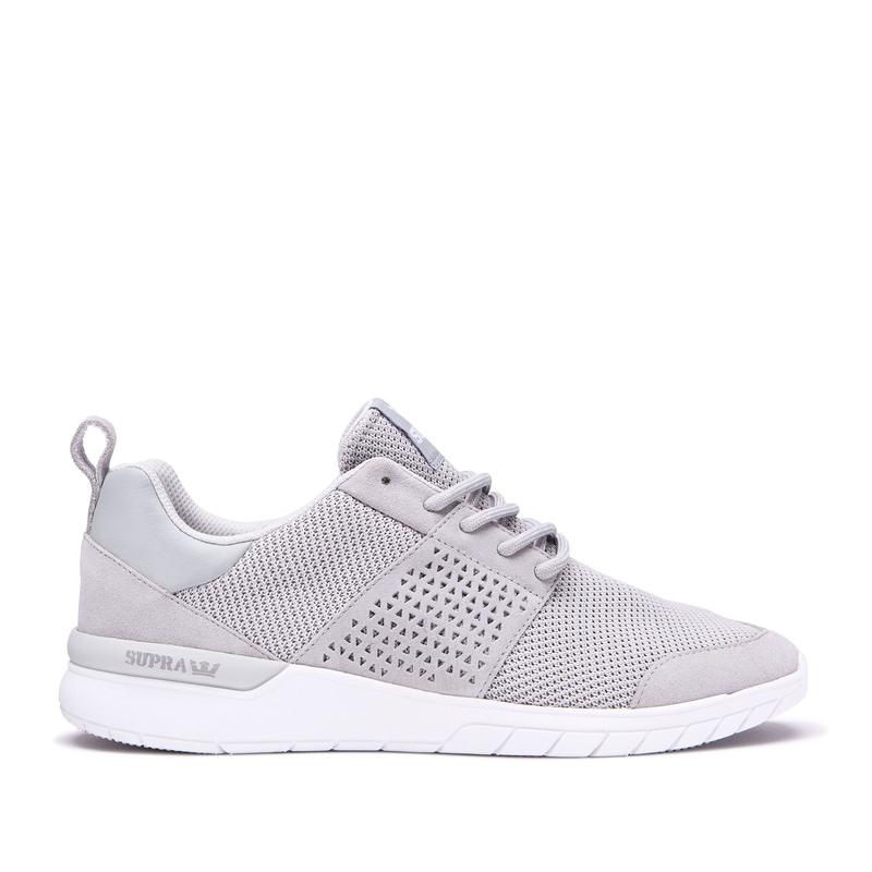 Supra SCISSOR Sneaker Low Damen HellGrau Sale RUBEL2674